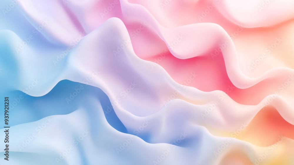 Leinwandbilder Abstract gradient background with soft pastel colors blending smoothly, perfect for text overlay