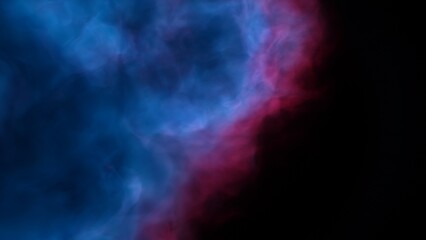 Fototapeta premium Space illustration with a color glow 