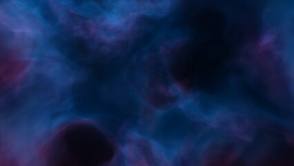 Space illustration with a color glow
