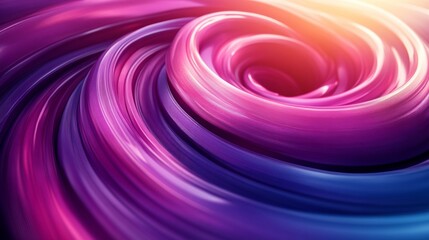 4K Seamless Looped Animation of Purple and Blue Rotating Rings, Rendered in 3D for Modern Design Projects - Generative AI.
