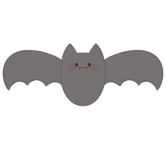 かわいいコウモリのイラスト