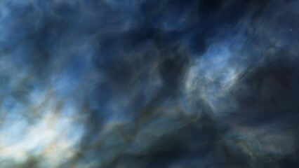 Night sky - Universe filled with stars, nebula and galaxy