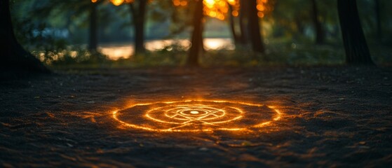 Obraz premium Triple Moon Lunar Ritual Wicca Religion Spiritual Symbol