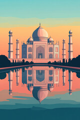 Naklejka premium Taj mahal
