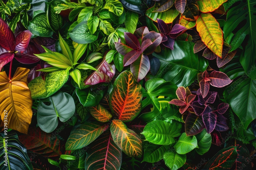 Poster a detailed view of multiple types of plants, ideal for use in educational or commercial settings