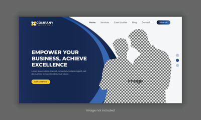 Digital marketing business landing page UI design or Digital marketing agency website homepage, Hero section design, hero banner, website banner design, web design