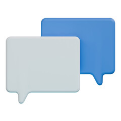 Naklejka premium speech bubble 3d illustration