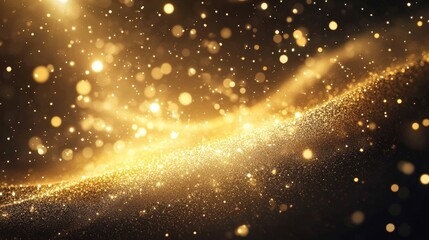 A captivating gold sparkle background, perfect for creating an elegant atmosphere in any design project.