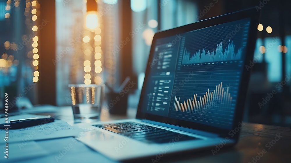 Leinwandbilder advice teamwork and people at laptop with graphs charts or data analysis for business growth researc
