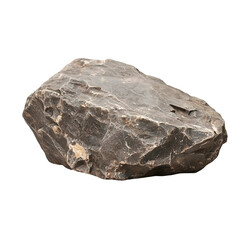 Natural rough stone with irregular shape and detailed texture