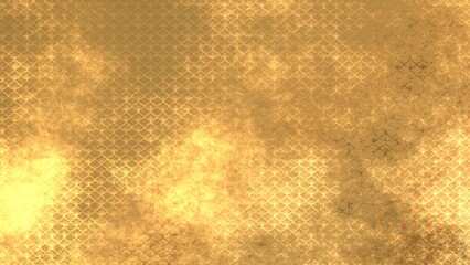 金色の和柄模様・背景	