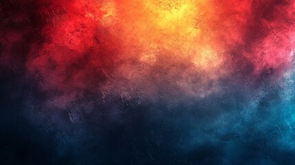 Red and Blue Grainy Gradient Background with Dark Black Noise Texture Effect for Abstract Poster - Generative AI