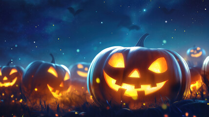 Obraz premium Amazing Terrific halloween background with realistic design