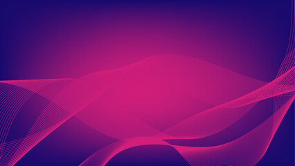 Future tech innovation. Dynamic digital waves in virtual space. Big data and particle dynamics.