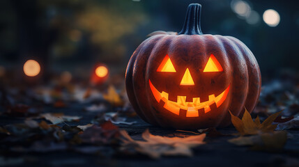 Obraz premium Awesome Halloween Party on wooden background