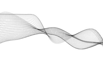 Stylish Digital Network Background with Tech Waves.