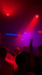 People dancing in nightclub