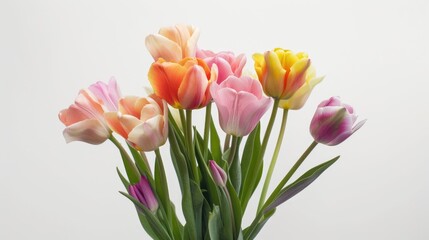 Naklejka premium A vase filled with vibrant flowers