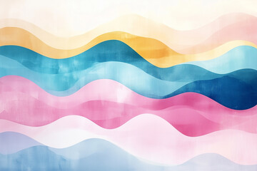 Abstract pastel and gold watercolor background. Elegant style.	