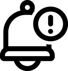 UI notification Vector Icon Illustration. Line Style