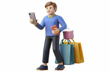 Flat Shopper with Shopping List concept as Candid shot of a shopper checking their shopping list while browsing items in a store during Black Friday capturing the organized and strategic approach to t