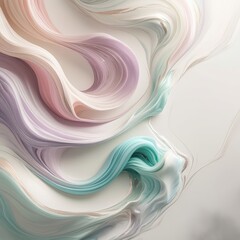 "Dreamlike Pastel Marble with Shimmering Metallic Waves"