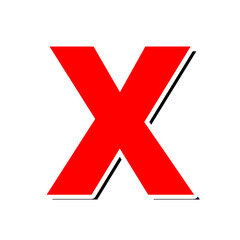 Obraz premium 3d Letter X