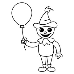 Cute Halloween Line Drawing