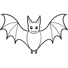 Cute Halloween Line Drawing