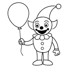 Cute Halloween Line Drawing