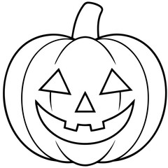 Cute Halloween Line Drawing