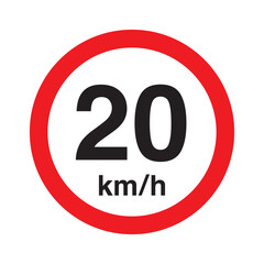 Speed limit 20 kmh