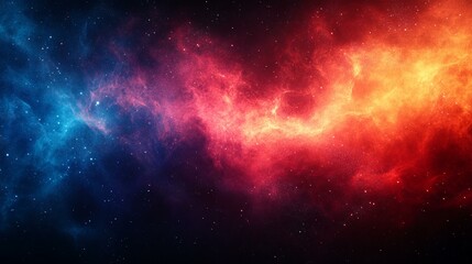 Fototapeta premium Vibrant Dark Backdrop with Red and Blue Grainy Background and Noise Texture for Abstract Banner Header Design - Generative AI