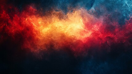 Red and Blue Grainy Background with Dark Noise Texture for Abstract Poster and Banner Design with Copy Space - Generative AI