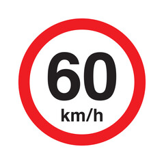 Speed limit 60 kmh