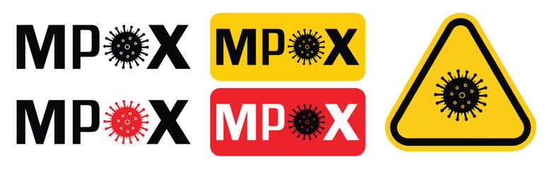 Mpox virus vector illustration. Monkeypox