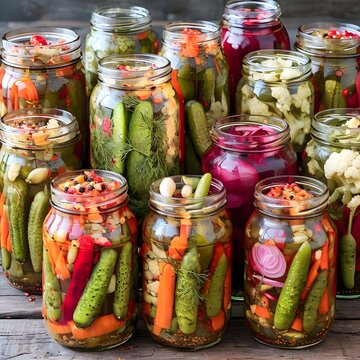 jars of pickles