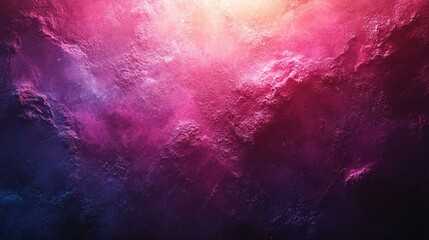 Fototapeta premium Abstract Banner Design with Pink and Magenta Gradient Background, Grainy Glowing Light, and Noise Texture - Generative AI