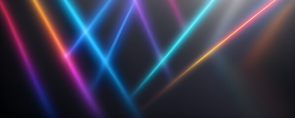 illustrazione con elementi geometrici luminosi a tema astratto surreale