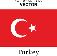 The vector version of the Turkey national flag