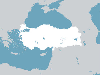 Turkey Map Vector
