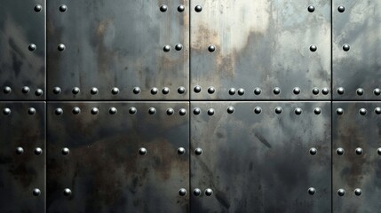 Fototapeta premium Design of steel texture background, industrial brushed metal surface wallpaper