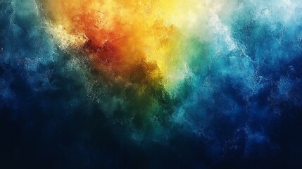 Fototapeta premium Blue, Green, and White Grainy Color Gradient Background with Noise Texture and Glowing Effect for Cover and Header - Generative AI