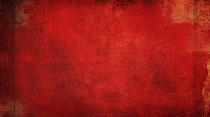 Obraz premium Old red paper background with a grungy, distressed texture, evoking a vintage and retro aesthetic