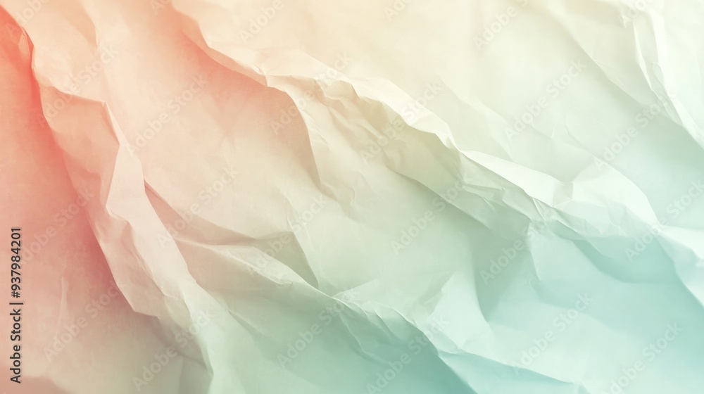 Poster pastel abstract background with a blend of soft colors, creating a gentle and serene paper texture e