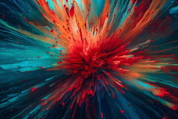 Obraz premium abstract background with splashes. generative AI. 
