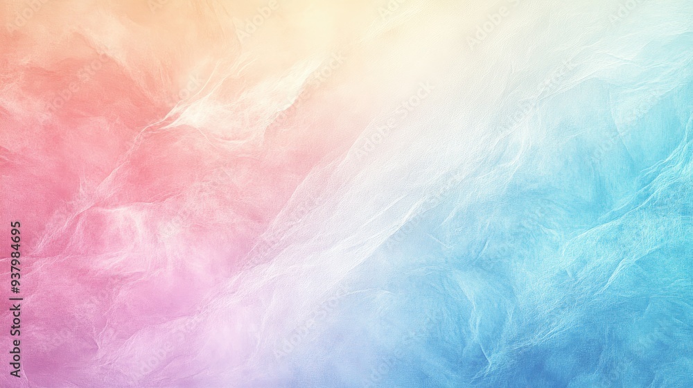 Poster pastel abstract background with a blend of soft colors, creating a gentle and serene paper texture e