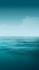 Obraz premium An ocean-inspired gradient wallpaper featuring a seamless ombré effect transitioning from deep turquoise to vibrant sky blue.