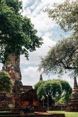 Ayutthaya Historical Park ruins in Thailand