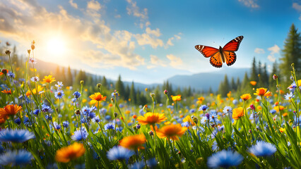 butterfly on a meadow